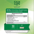 Calm Caps with Passion Flower and Chamomile, 90 vegan capsules, promotes relaxation and stress relief. Bottle image.