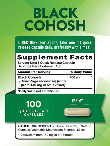 Black Cohosh 700 mg