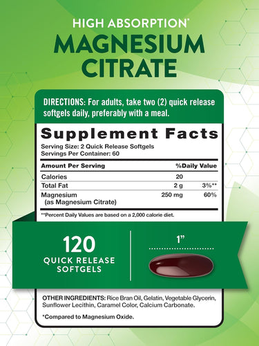 Citrate de Magnésium 250 mg