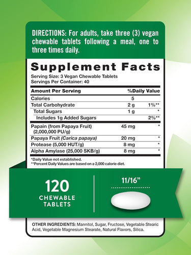 Papaya Enzymes | Chewables