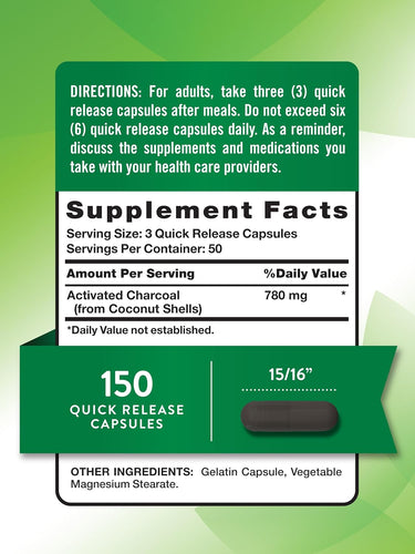 Activated Charcoal 780 mg