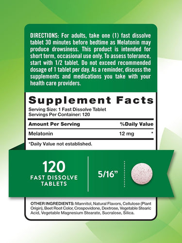 Melatonin 12 mg | Maximale Stärke