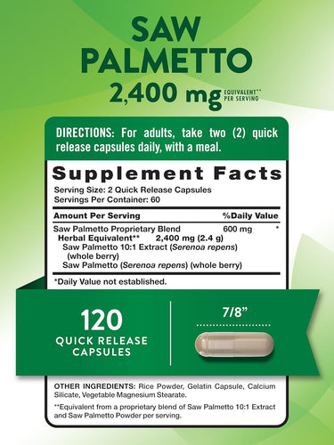 Palmito Salvaje 2400 mg