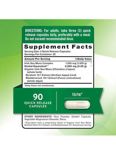 Irish Sea Moss Complex with Bladderwrack, Burdock Root