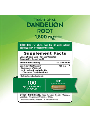 Löwenzahnwurzelextrakt 1800mg