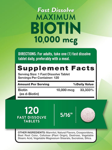 Biotin 10,000 mcg | Maximum Strength