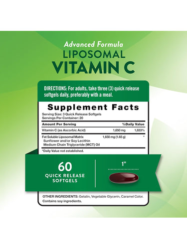 Vitamina C Liposomal 1650 mg