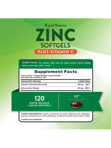 Zinc 50 mg with Vitamin C