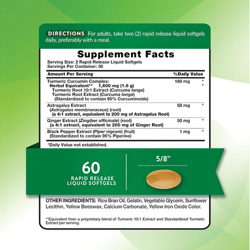 Turmeric Curcumin Complex 1600 mg