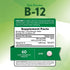 Image of the Supplement Facts panel for B-12 2500 mcg and Folic 60 Fast Dissolve Tablets.