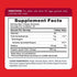 Supplement Facts panel for Apple Cider Vinegar 600 mg, displayed on a bottle of 75 gummies.