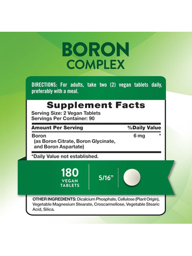 Complesso di Boro 6 mg | Tripla Azione