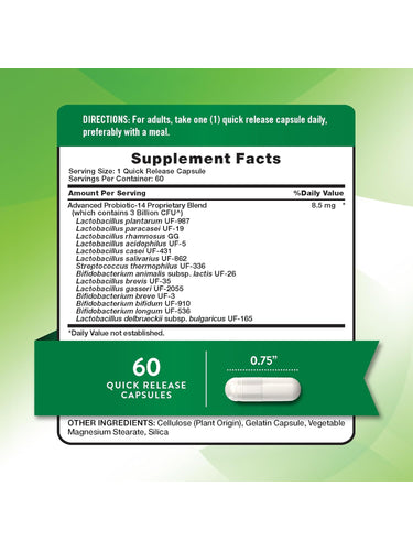 Probiotics 3 Billion CFU | 60 Capsules