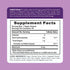 Supplement Facts for Melatonin 5 mg containing 60 gummies.