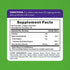Image showing the Supplement Facts panel for Zinc 50 mg with 60 gummies.