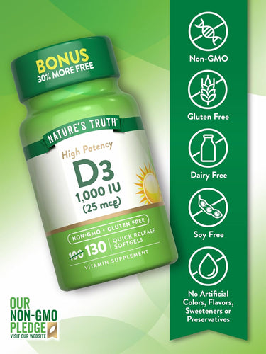 Vitamin D3 1000 IU (25 mcg)
