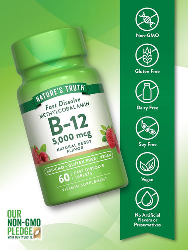 Vitamin B-12 5000 mcg Methylcobalamin