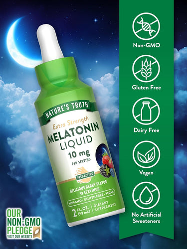 Melatonin 10 mg Liquid | Berry Flavor