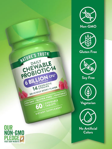 Probiotic 6 Billion CFU | Chewables