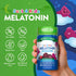 Just 4 Kidz Melatonin bottle with icons indicating Non-GMO, Soy Free, Gluten Free, Vegan, Milk & Lactose Free, No Artificial Sweeteners.