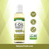 E Oil bottle with icons indicating it is Paraben Free, Gluten Free, Quality Assured, and Non-GMO for dietary attributes.