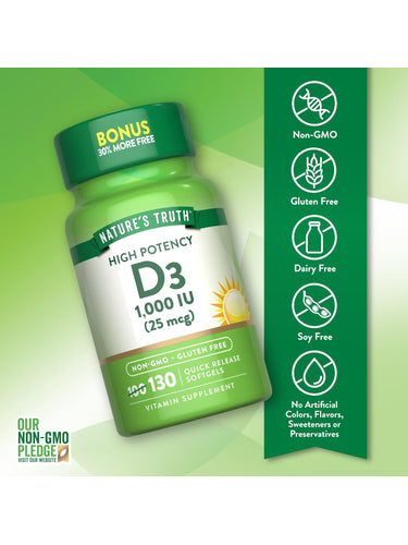 Vitamine D3 1000 UI (25 mcg)