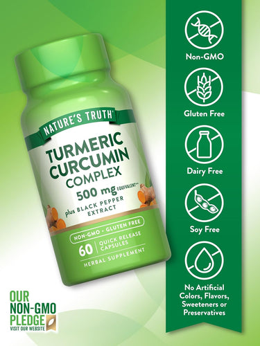 Turmeric Curcumin Complex 500 mg with Black Pepper