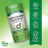 Testosterone Powerful Formula bottle with icons indicating Non-GMO, Gluten Free, Dairy Free, and No Artificial Additives.