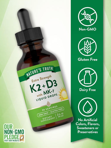 Vitamin D3 + K2 Liquid Drops