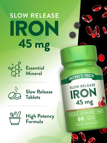 Ferro 45 mg | Liberação Lenta
