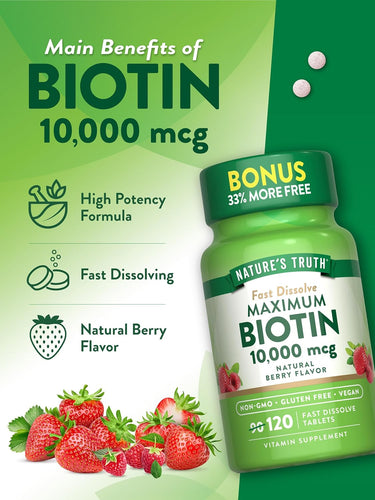 Biotin 10,000 mcg | Maximum Strength