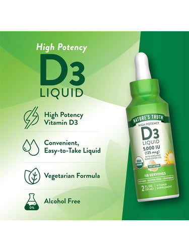 Vitamin D3 5000 IU (125 mcg) Liquid