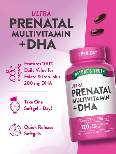 Prenatal Vitamins & Minerals with DHA, Folic Acid
