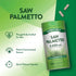 Nature's Truth Saw Palmetto 2400 mg, 120 Capsules. Herbal support for men. Non-GMO, gluten-free, quick release.