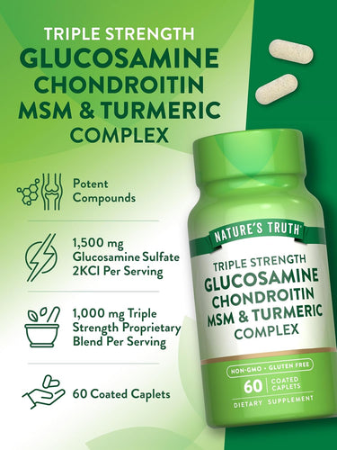 Glucosamine Chondroitin MSM & Turmeric Complex | Triple Strength