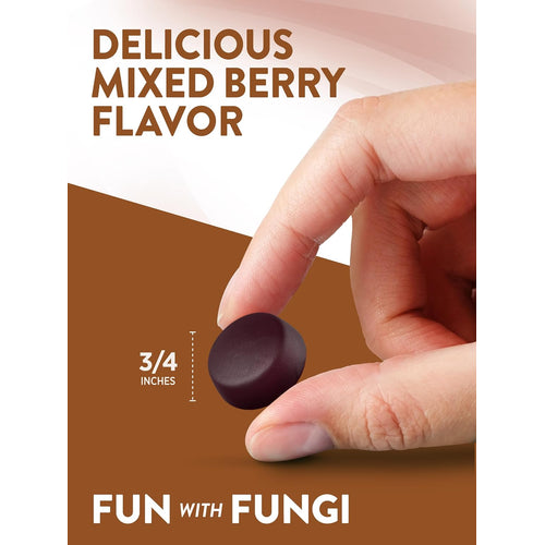 Lion's Mane Mushroom Gummies (Delicious Mixed Berry)