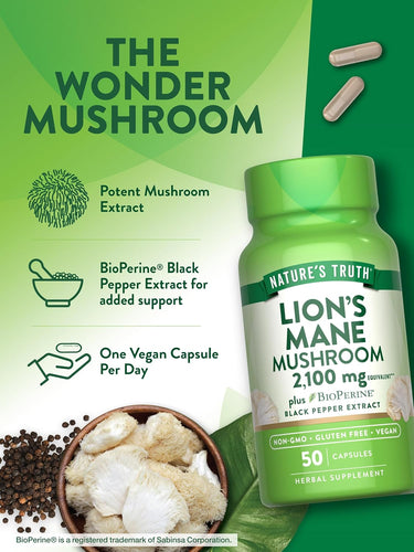 Hongo Melena de León 2,100 mg