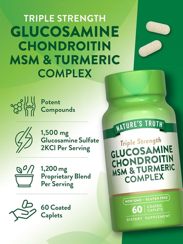 Glucosamine Chondroitin MSM & Turmeric Complex | Triple Strength