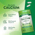 Product highlights graphic stating Absorbable Calcium, Quick Release Softgels, Essential Vitamin D, High Quality Formula, Bonus 20% More Free.