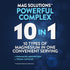 Product highlights graphic stating: 10 IN 1, 10 TYPES OF MAGNESIUM IN ONE SERVING, ENHANCED ABSORPTION*, VEGAN CAPSULES.