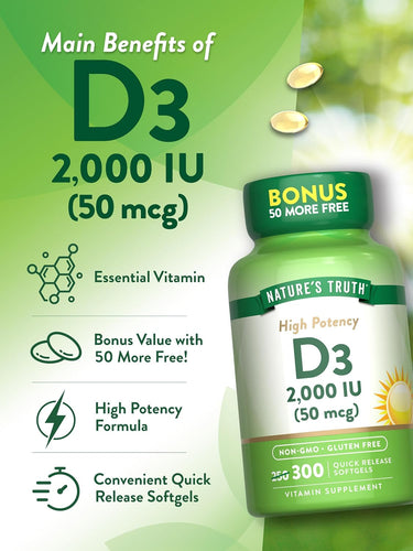 Vitamin D3 2000 IU (50 mcg)