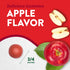 Apple Cider Vinegar Gummies, 3/4 inches, labeled 'Delicious Gummies APPLE FLAVOR', with whole and sliced red apples.