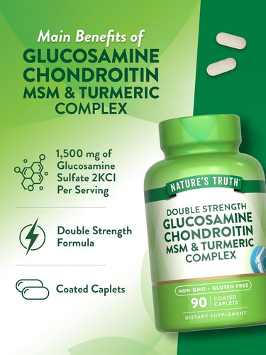 Glucosamine Chondroitin MSM & Turmeric Complex | Double Strength