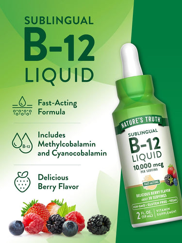 Vitamin B-12 Sublingual 10,000 mcg Liquid