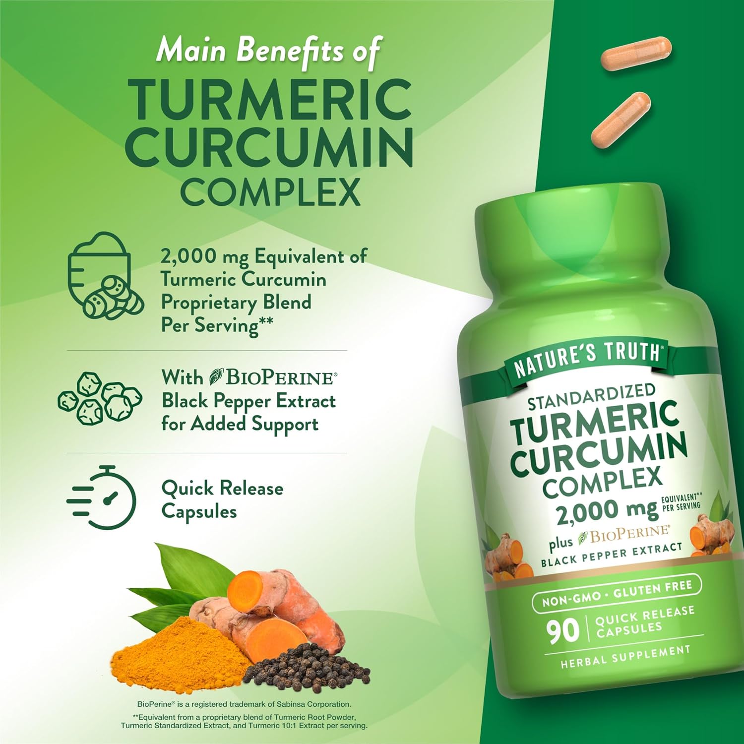 Turmeric Curcumin Complex 2600 mg Complex