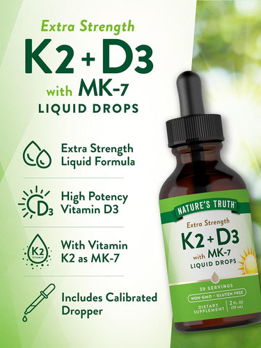 Vitamin D3 + K2 Liquid Drops