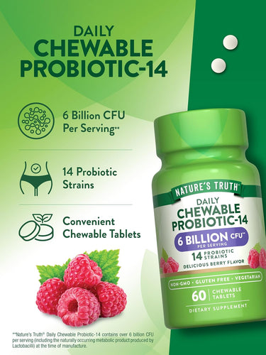 Probiotic 6 Billion CFU | Chewables