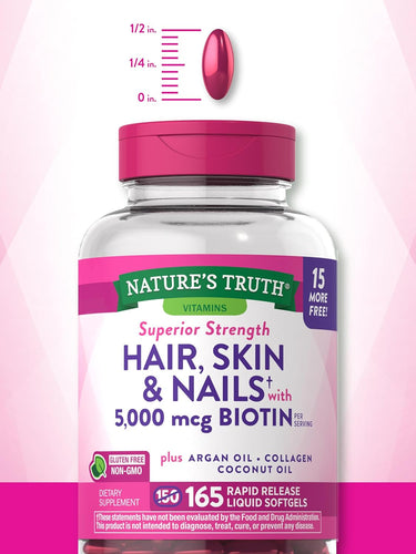 Hair, Skin & Nails with Biotin 5000 mcg