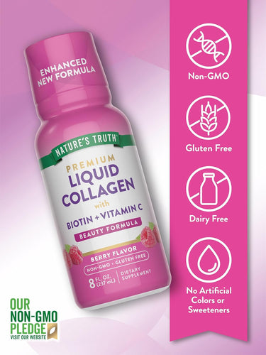 Collagen Peptides Liquid | Berry Flavor
