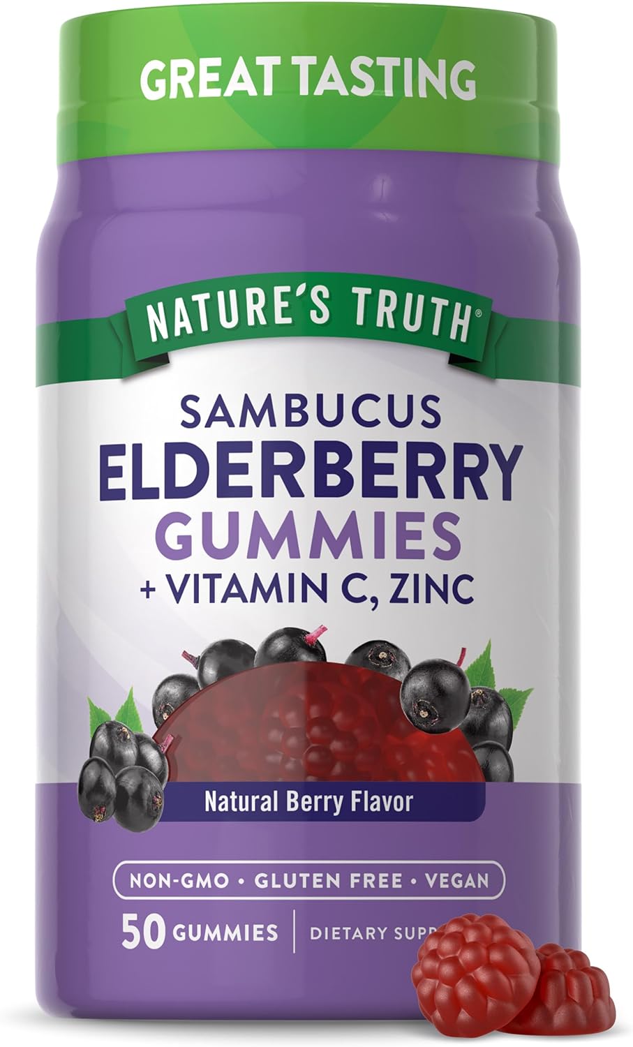 Sambucus Black Elderberry with Vitamin C, Zinc